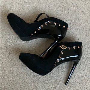 Gianni Marra Leather Spiked Pumps